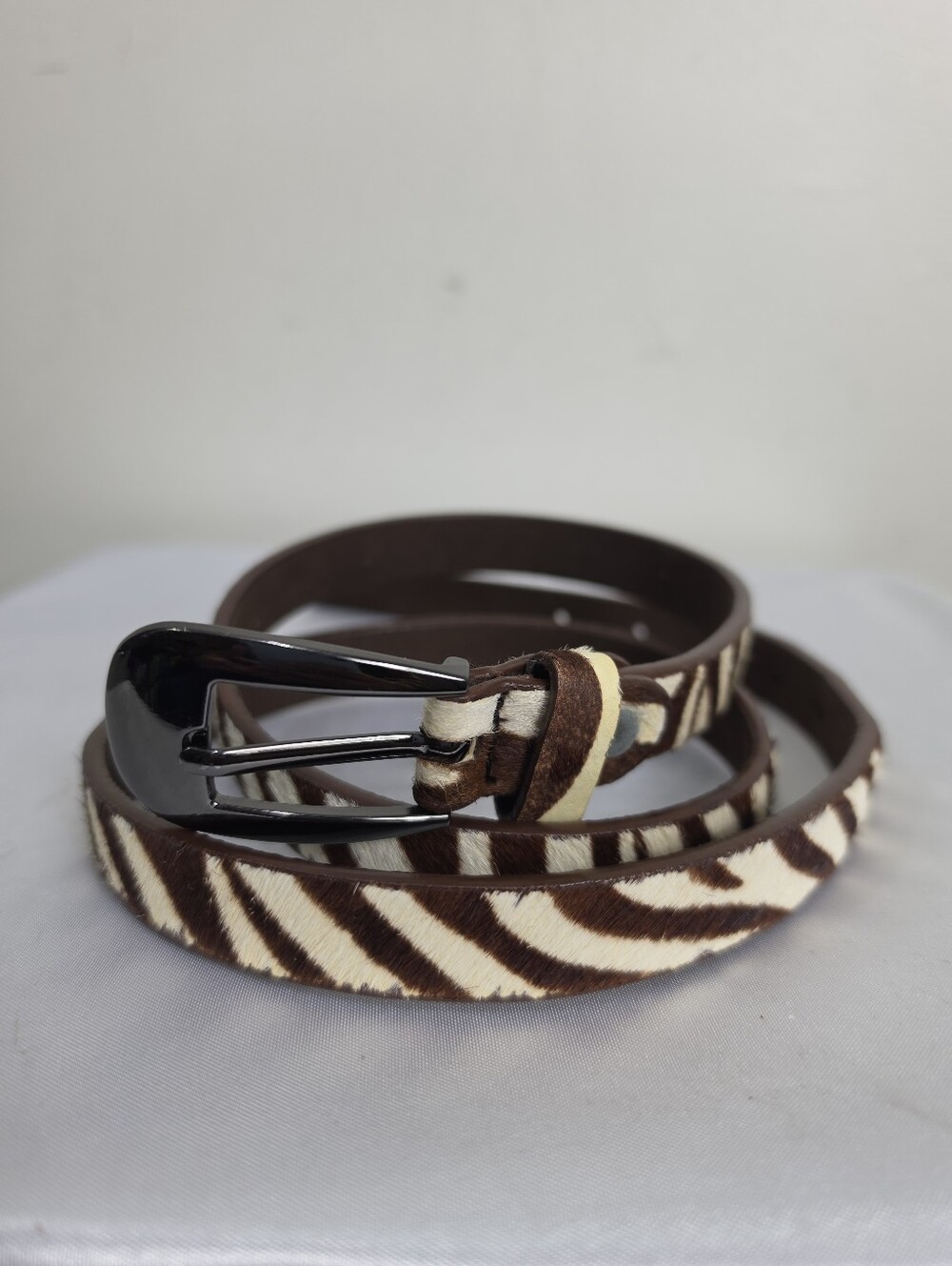 Animal Print Brown & Cream Belt